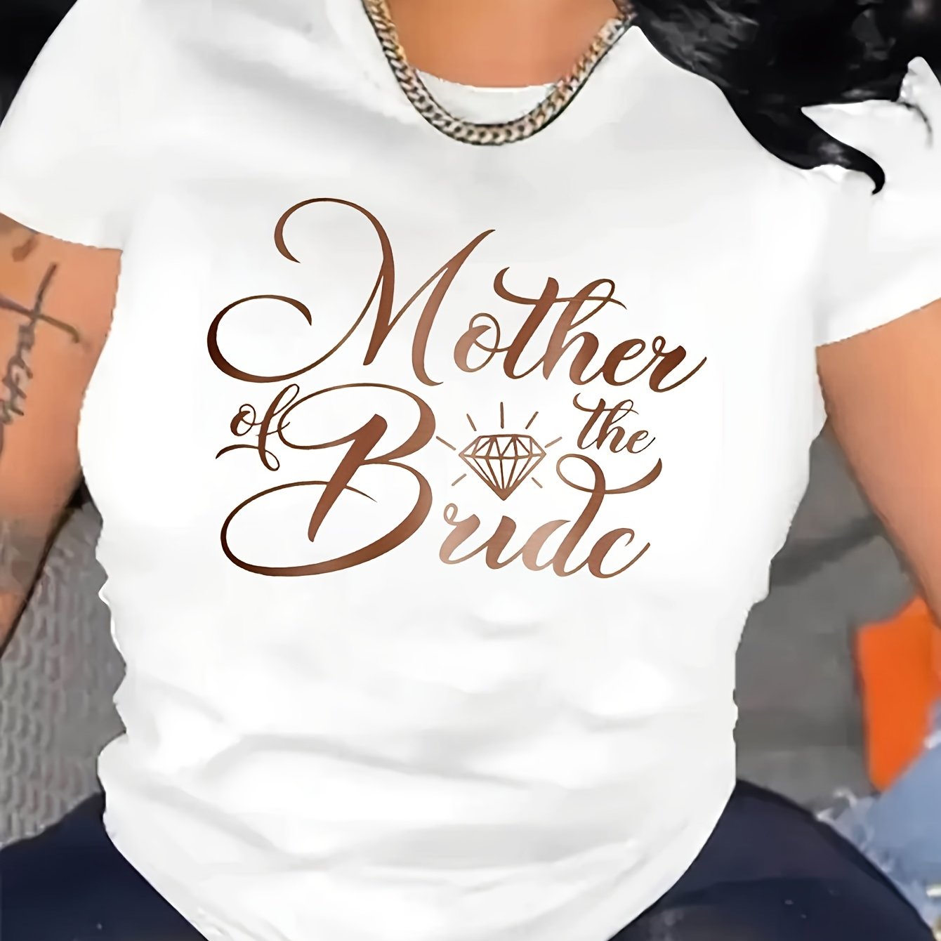 "Mother of the Bride" Print T-Shirt