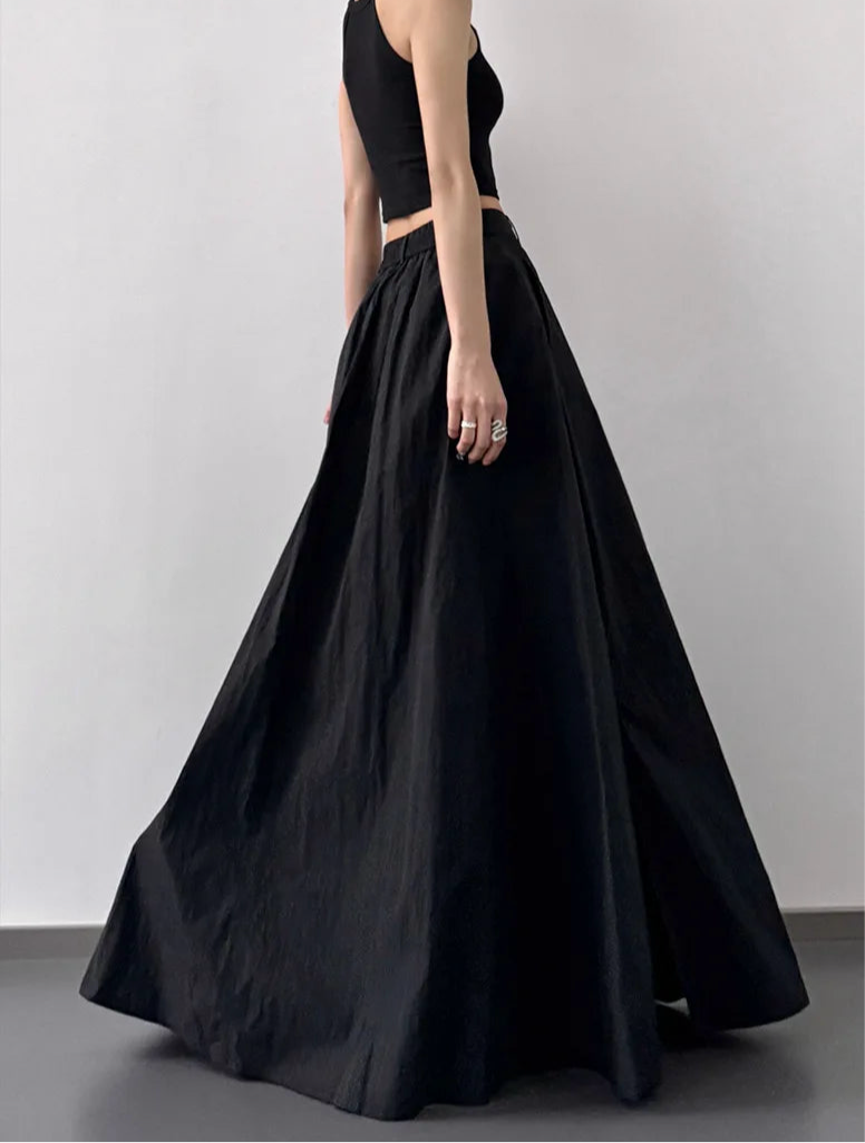 Blue Moon Fashion Temperament Retro Slit Women Cargo Skirts