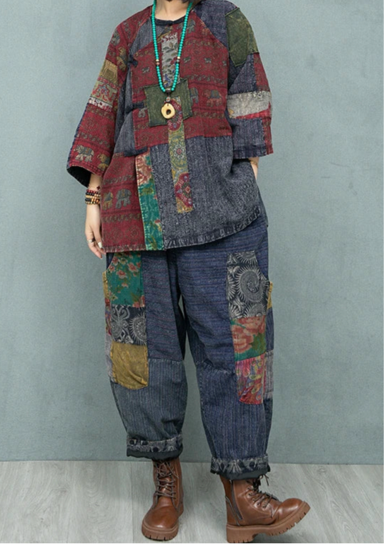 Blue Moon Fashion Two-piece Loose Temperament Suit