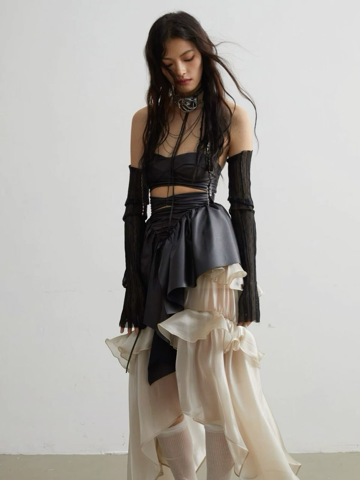 Champagne Glossy Skirt