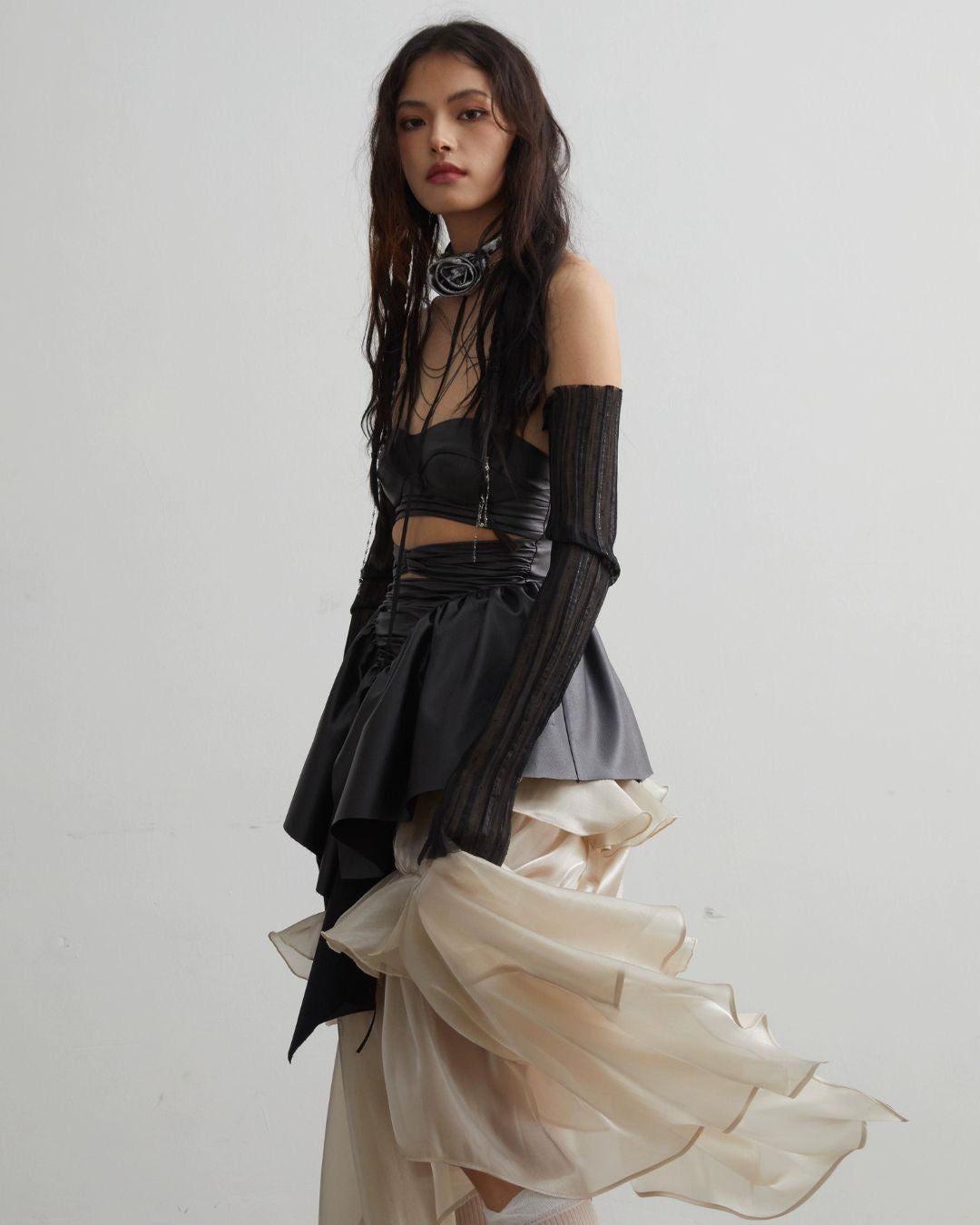 Champagne Glossy Skirt