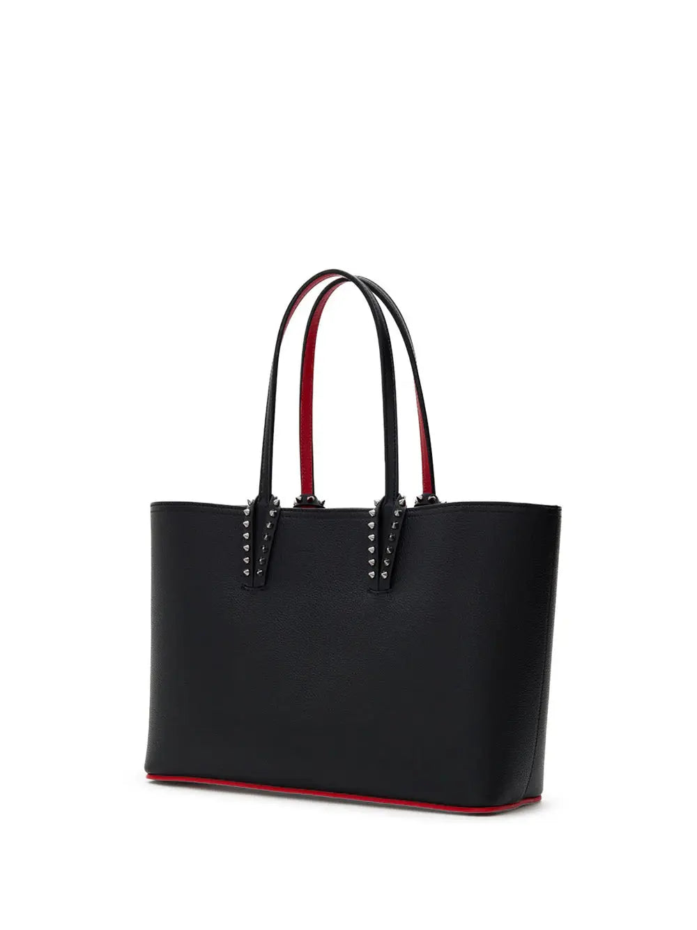 CHRISTIAN LOUBOUTIN WOMAN CABATA CABATA SKIUM TOTE IN BLACK LEATHER Blue Moon Fashion House