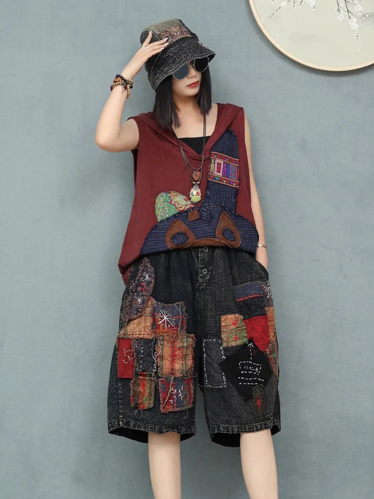 Fashion Denim HLM Two-piece Set
