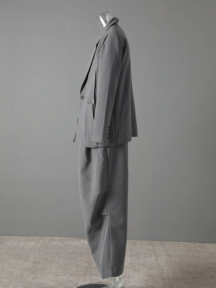 Blue Moon Fashion Gray Suit 3 Piece Set Women