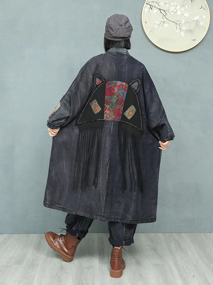 Blue Moon Fashion Windbreaker Denim Coat Blue Moon Fashion House
