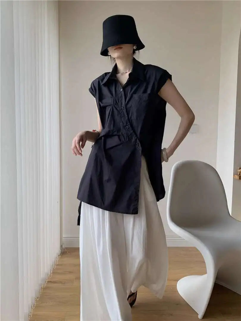 Slit Blouse
