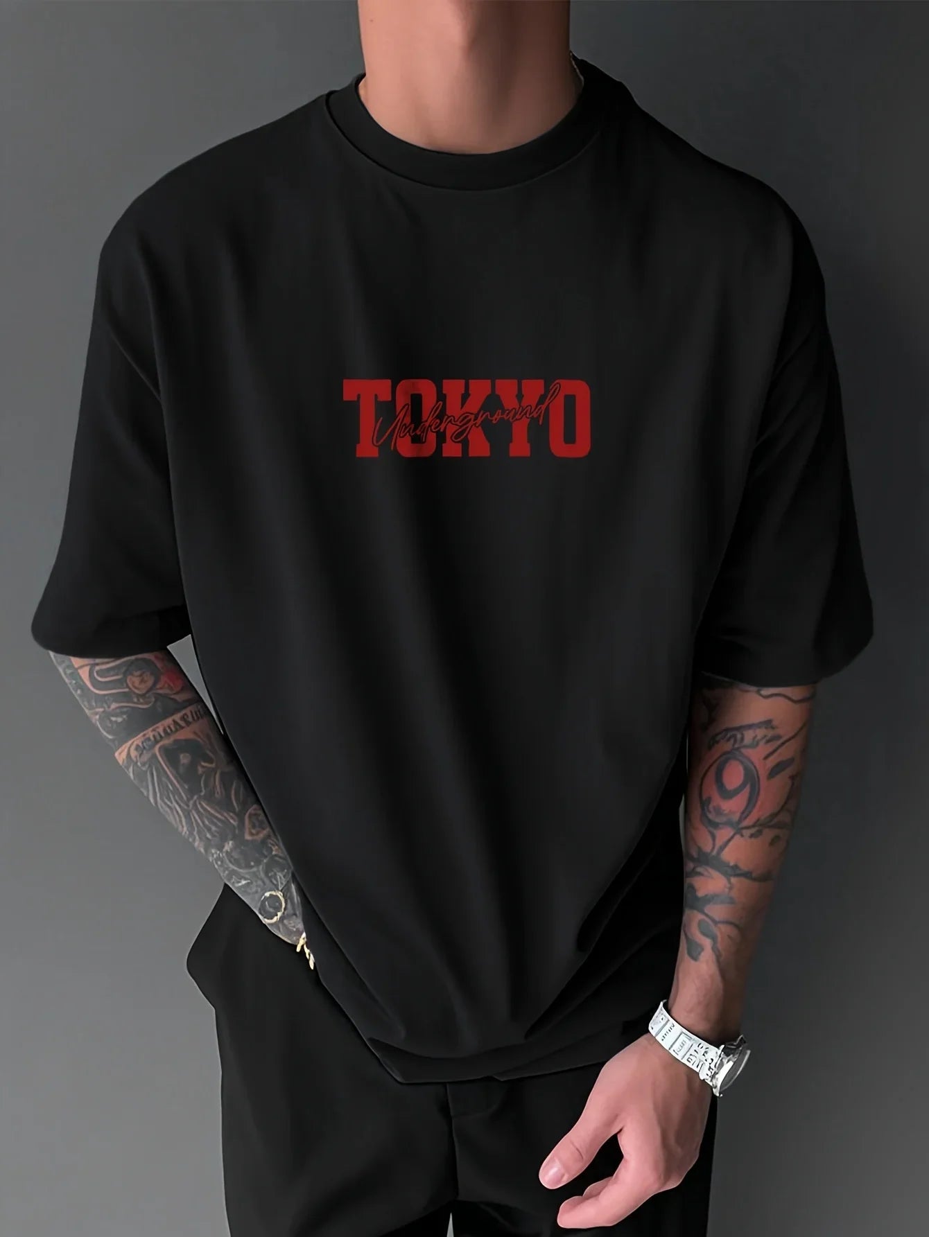 Men's Casual Loose Printed T-shirt