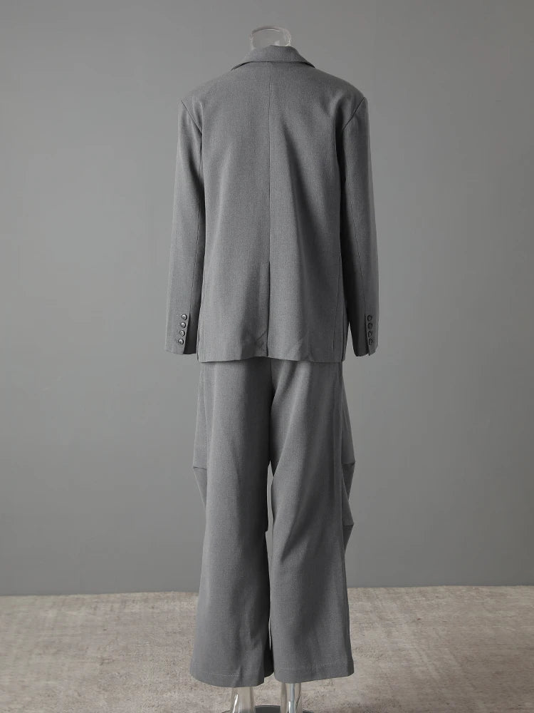Blue Moon Fashion Gray Suit 3 Piece Set Women