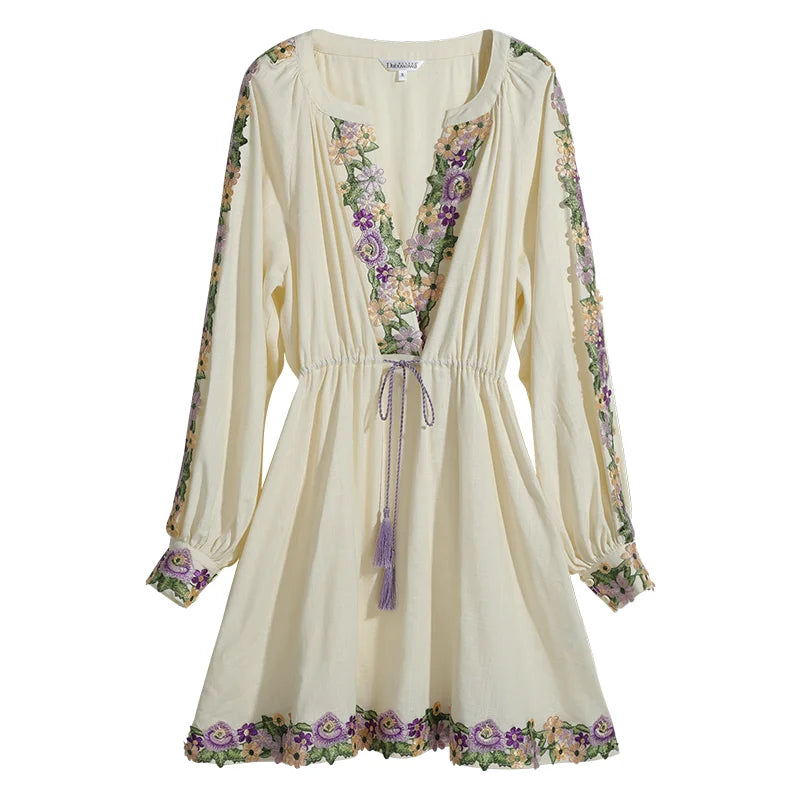 Blue Moon Fashion Embroidery Dress