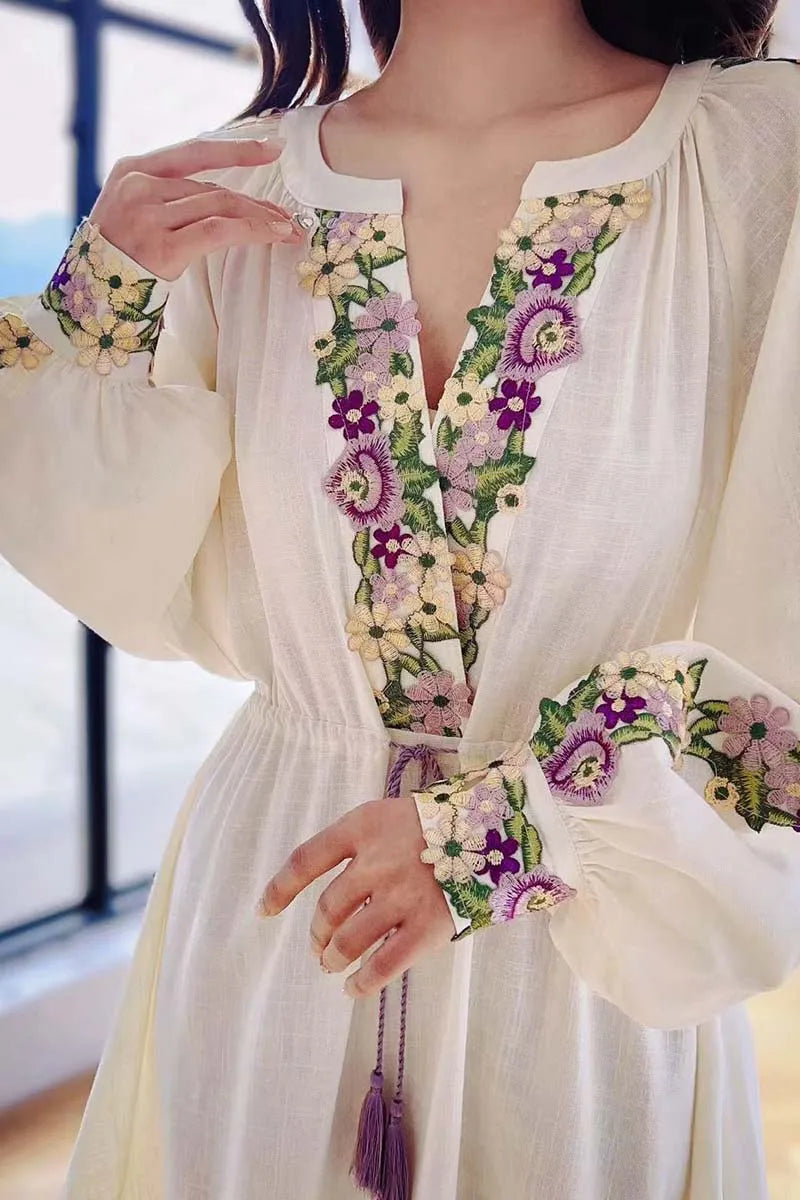 Blue Moon Fashion Embroidery Dress