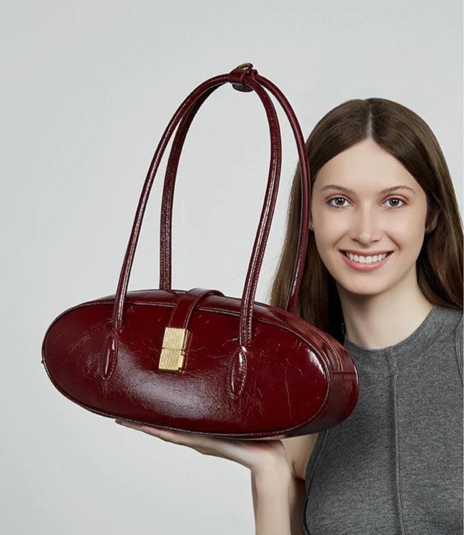 Baguette Genuine Leather Shoulder Bags