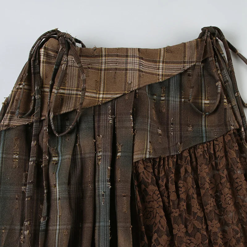 Blue Moon Fashion Irregular Stacked Street Fashion Skirt