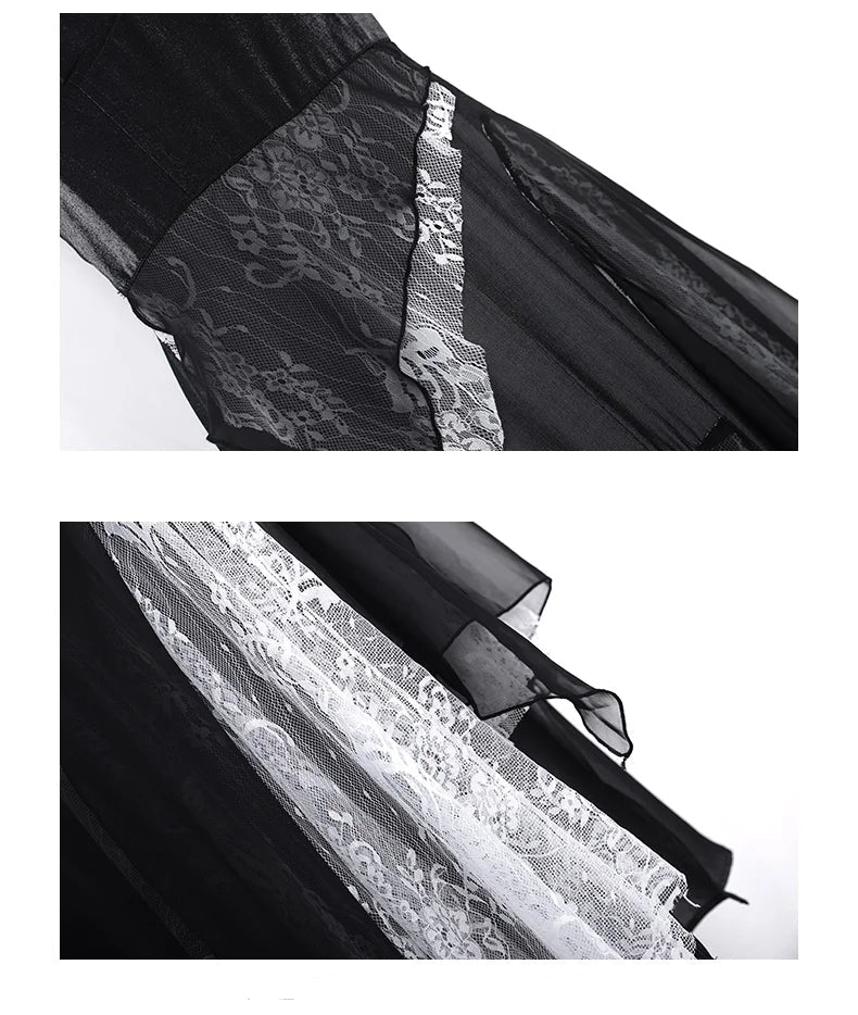Irregular Suspender Dress