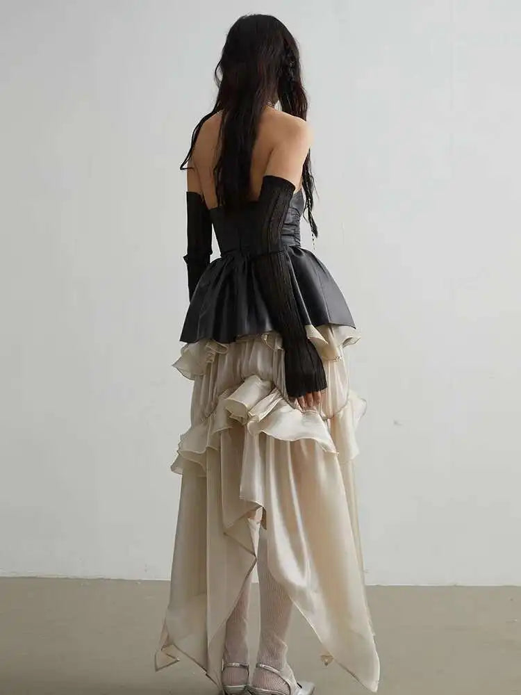 Champagne Glossy Skirt