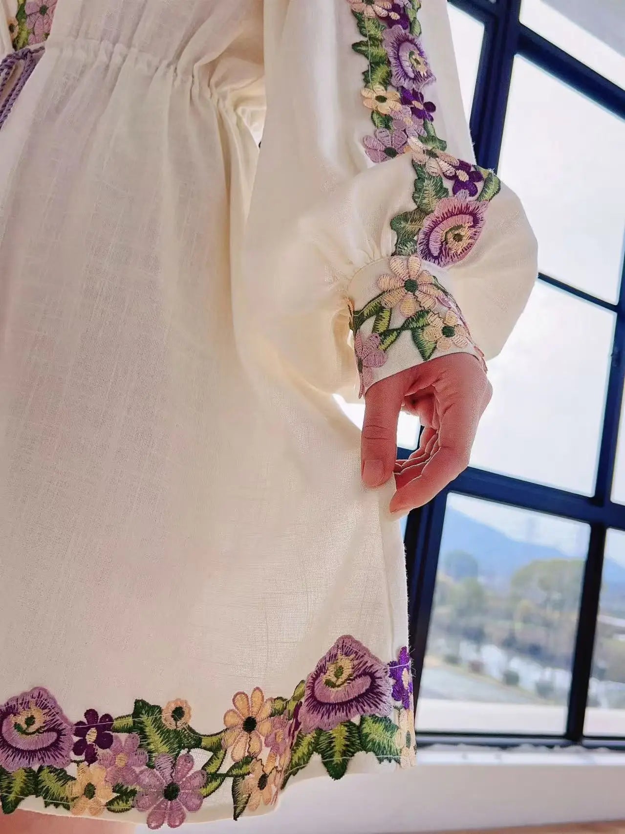 Blue Moon Fashion Embroidery Dress