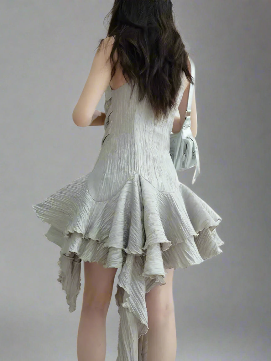 Quinni Gray Mini Dress