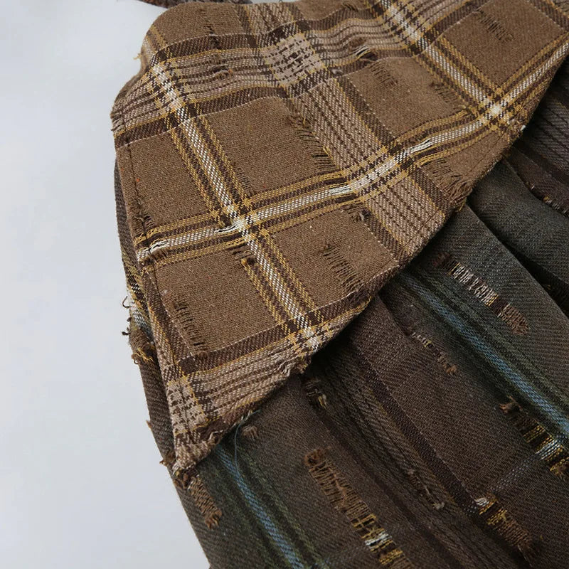 Blue Moon Fashion Irregular Stacked Street Fashion Skirt