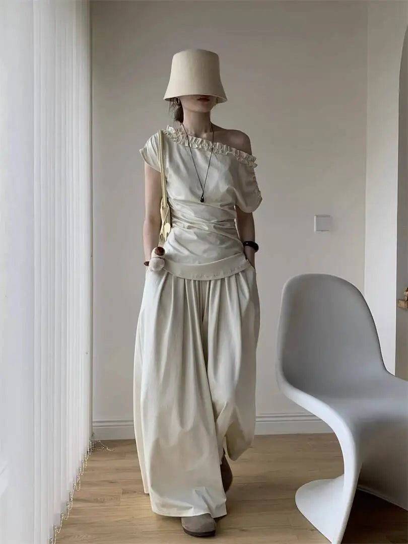 Two Pieces Sana Beige Set