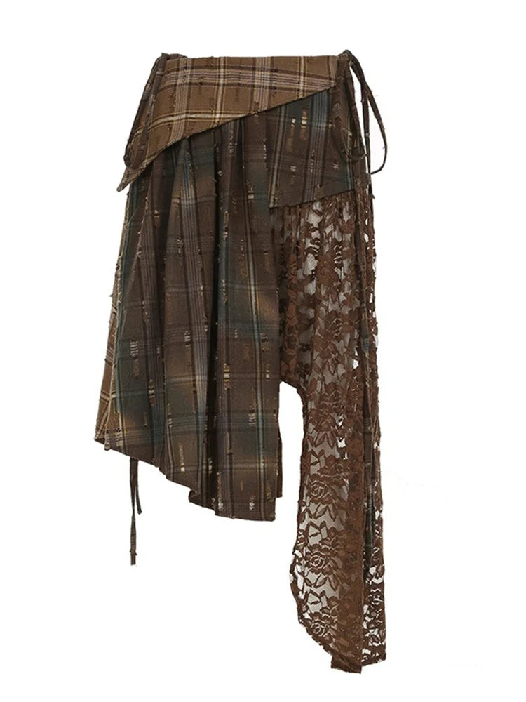 Blue Moon Fashion Irregular Stacked Street Fashion Skirt