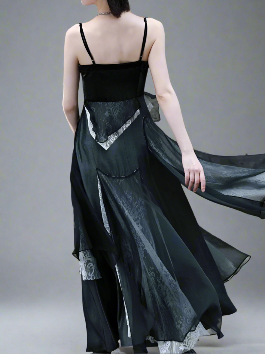 Irregular Suspender Dress