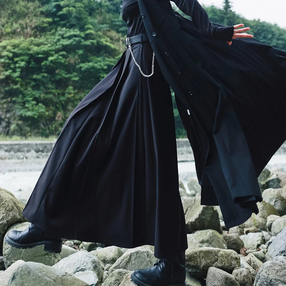 Zana Elegant Mid Length Skirt With Belt!