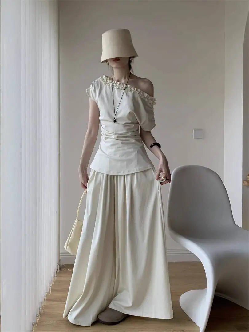 Two Pieces Sana Beige Set