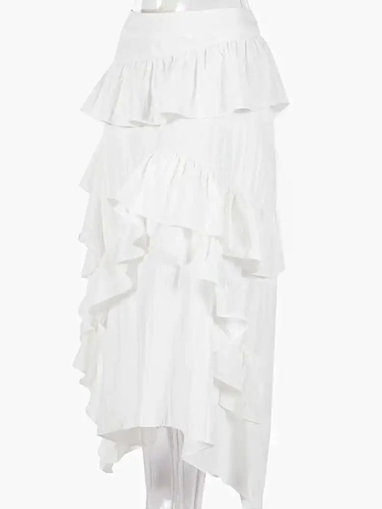 Ruffles Hem Skirt