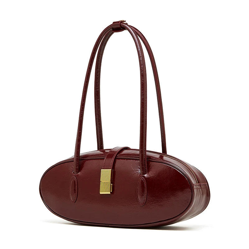 Baguette Genuine Leather Shoulder Bags
