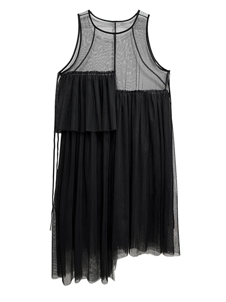 Mesh HP Long Dress