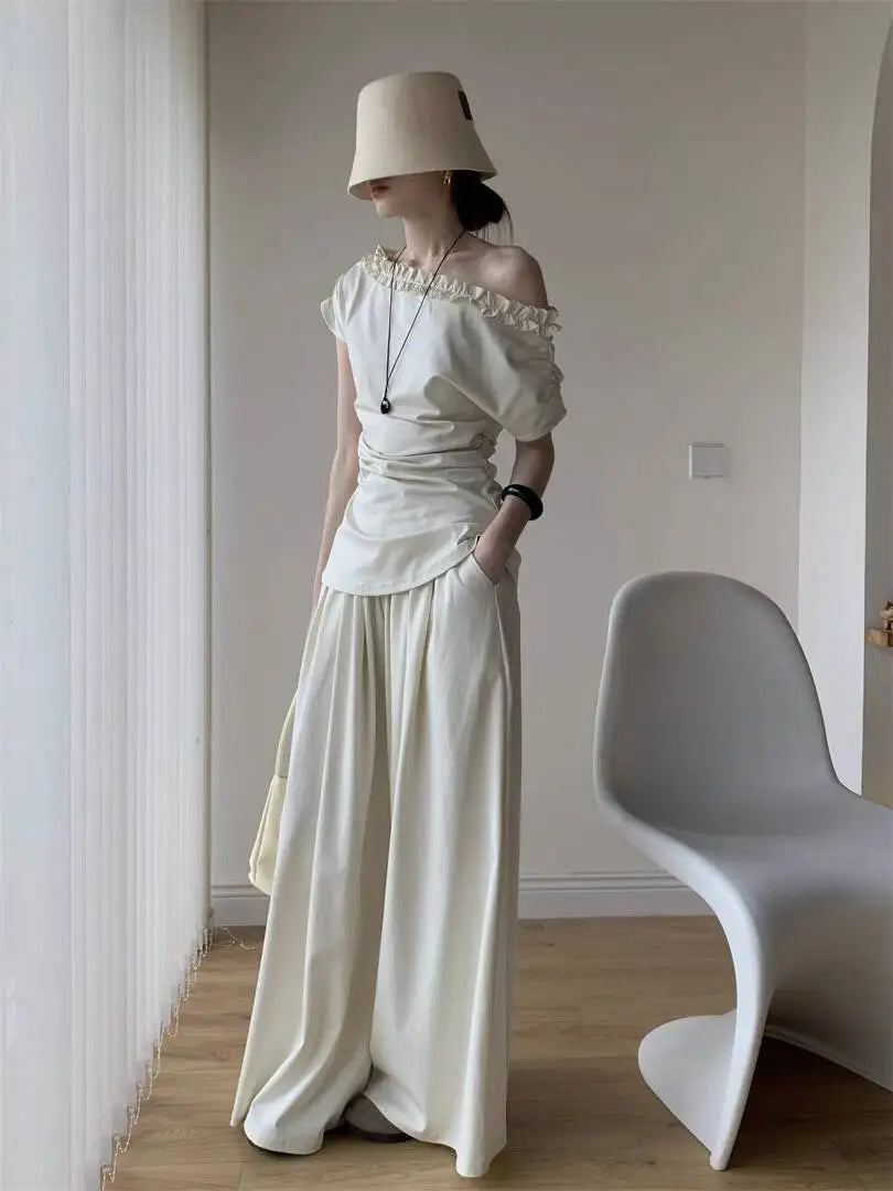 Two Pieces Sana Beige Set