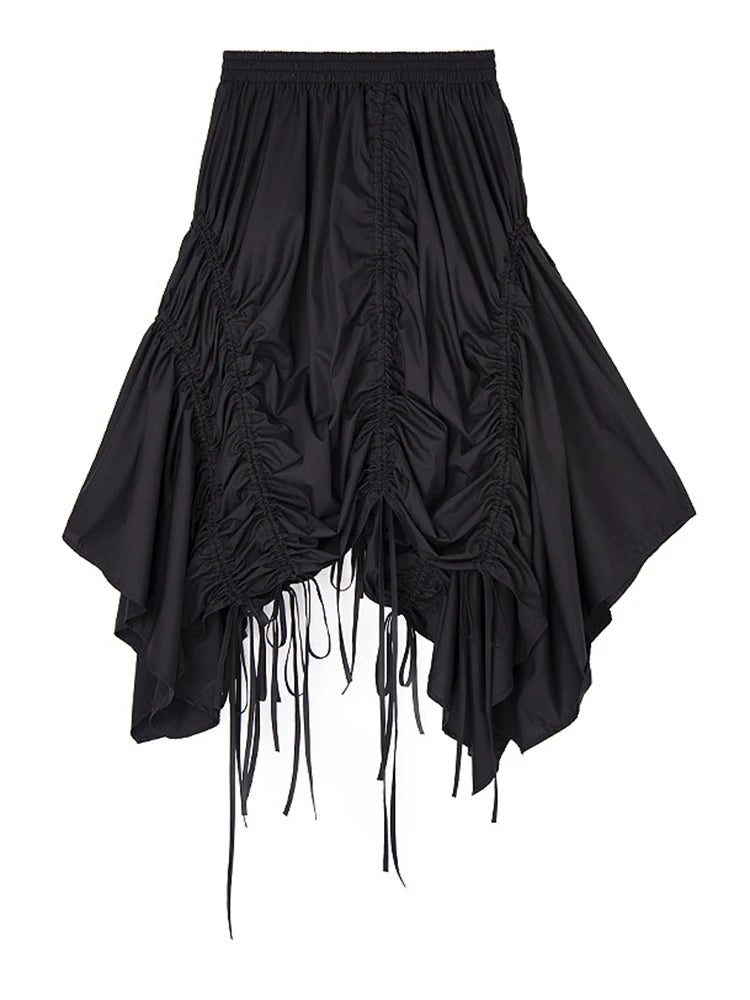 Hem Drawstring Skirt