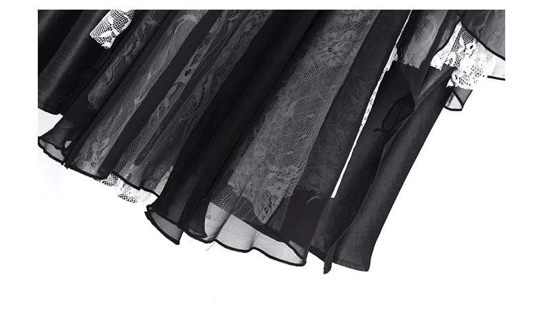 Irregular Suspender Dress