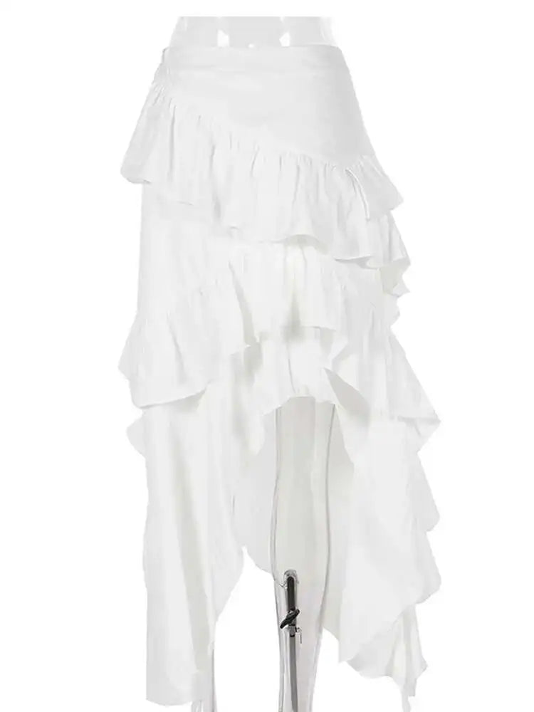 Ruffles Hem Skirt