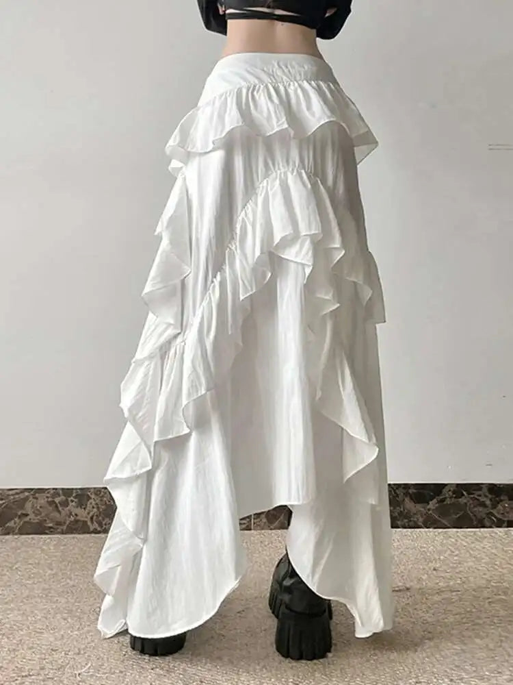 Ruffles Hem Skirt