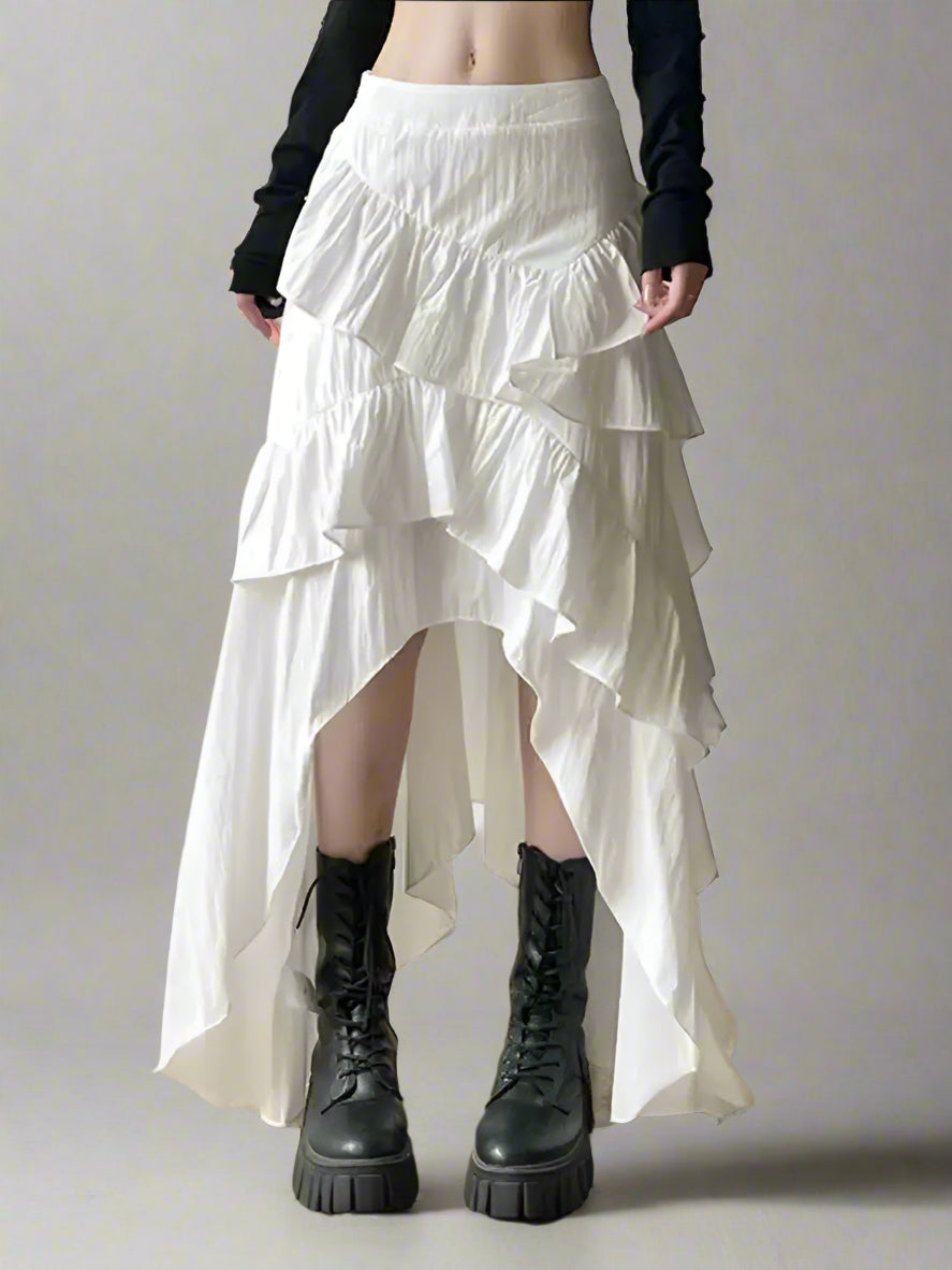 Ruffles Hem Skirt