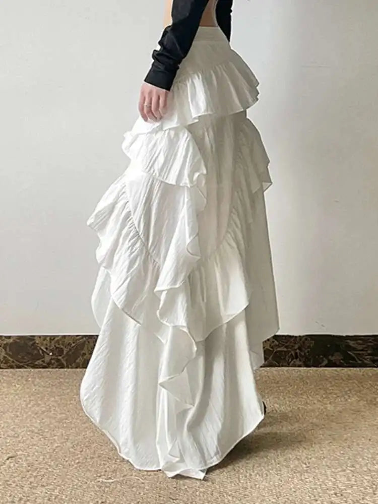 Ruffles Hem Skirt