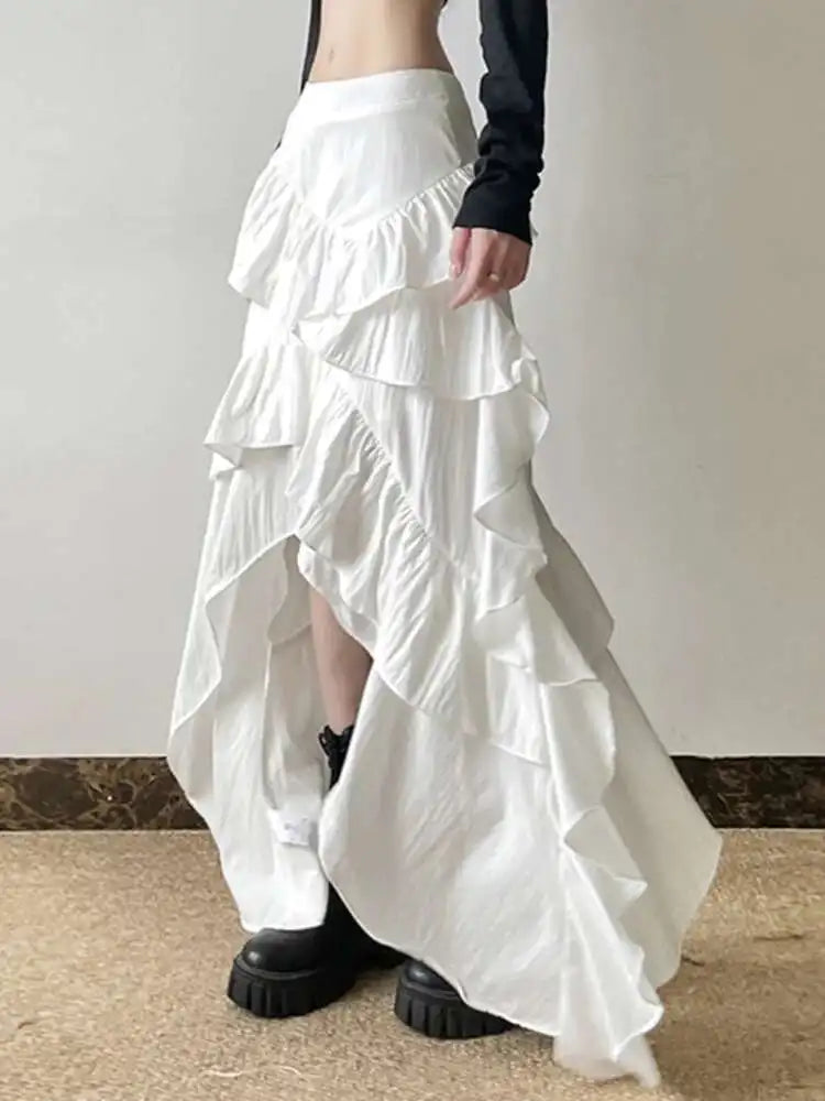 Ruffles Hem Skirt
