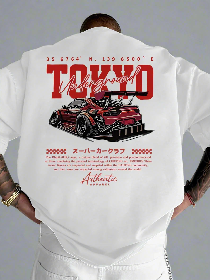 Men's Casual Loose Printed T-shirt