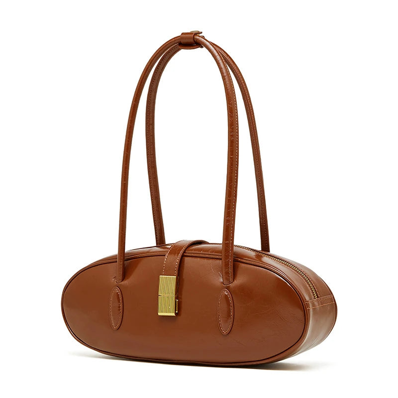 Baguette Genuine Leather Shoulder Bags