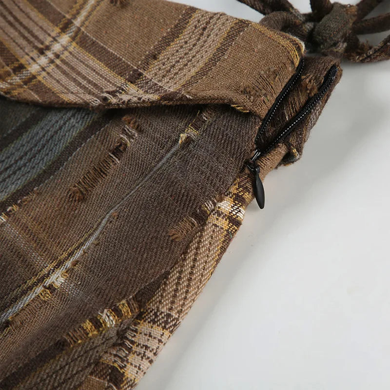 Blue Moon Fashion Irregular Stacked Street Fashion Skirt