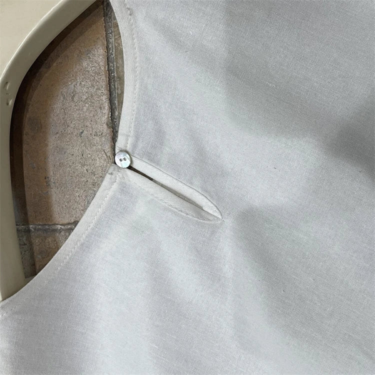 Pleated Knot Brief Blouse
