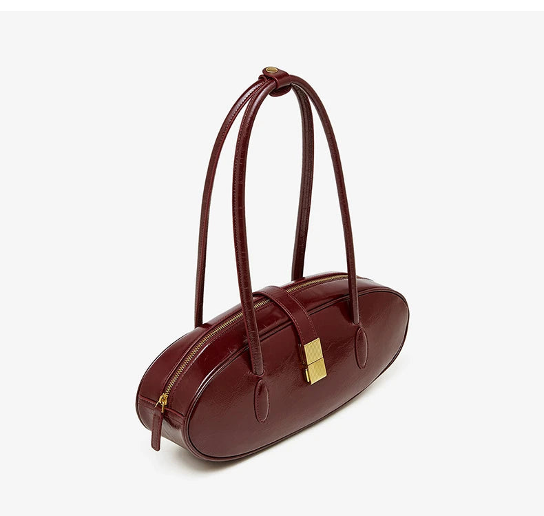 Baguette Genuine Leather Shoulder Bags