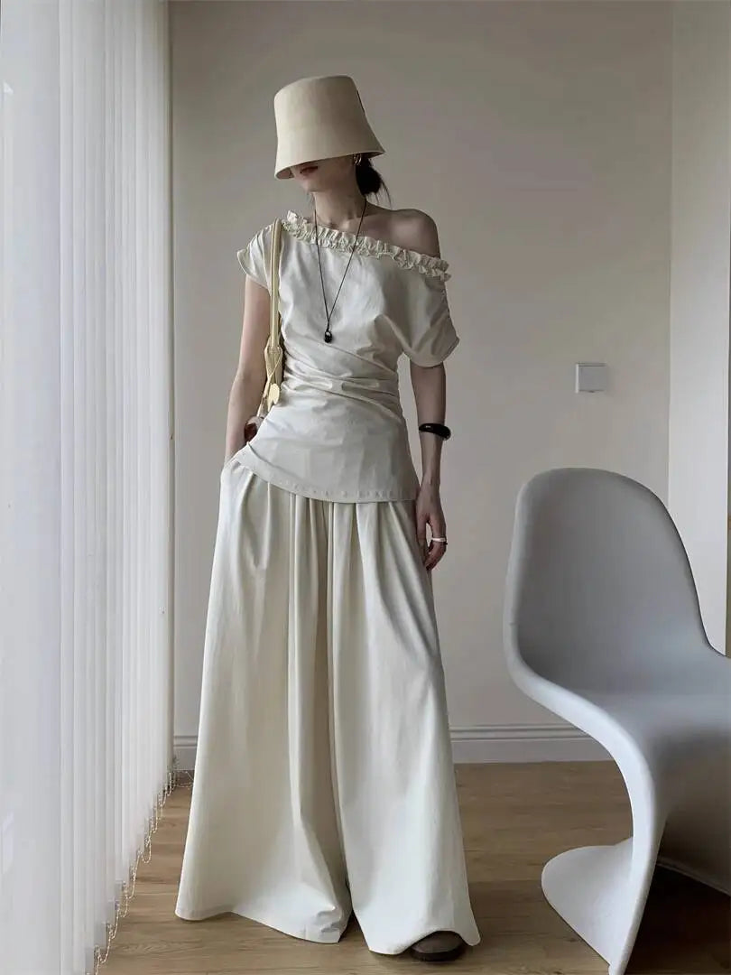 Two Pieces Sana Beige Set
