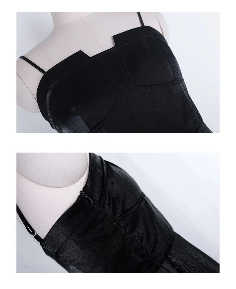 Irregular Suspender Dress