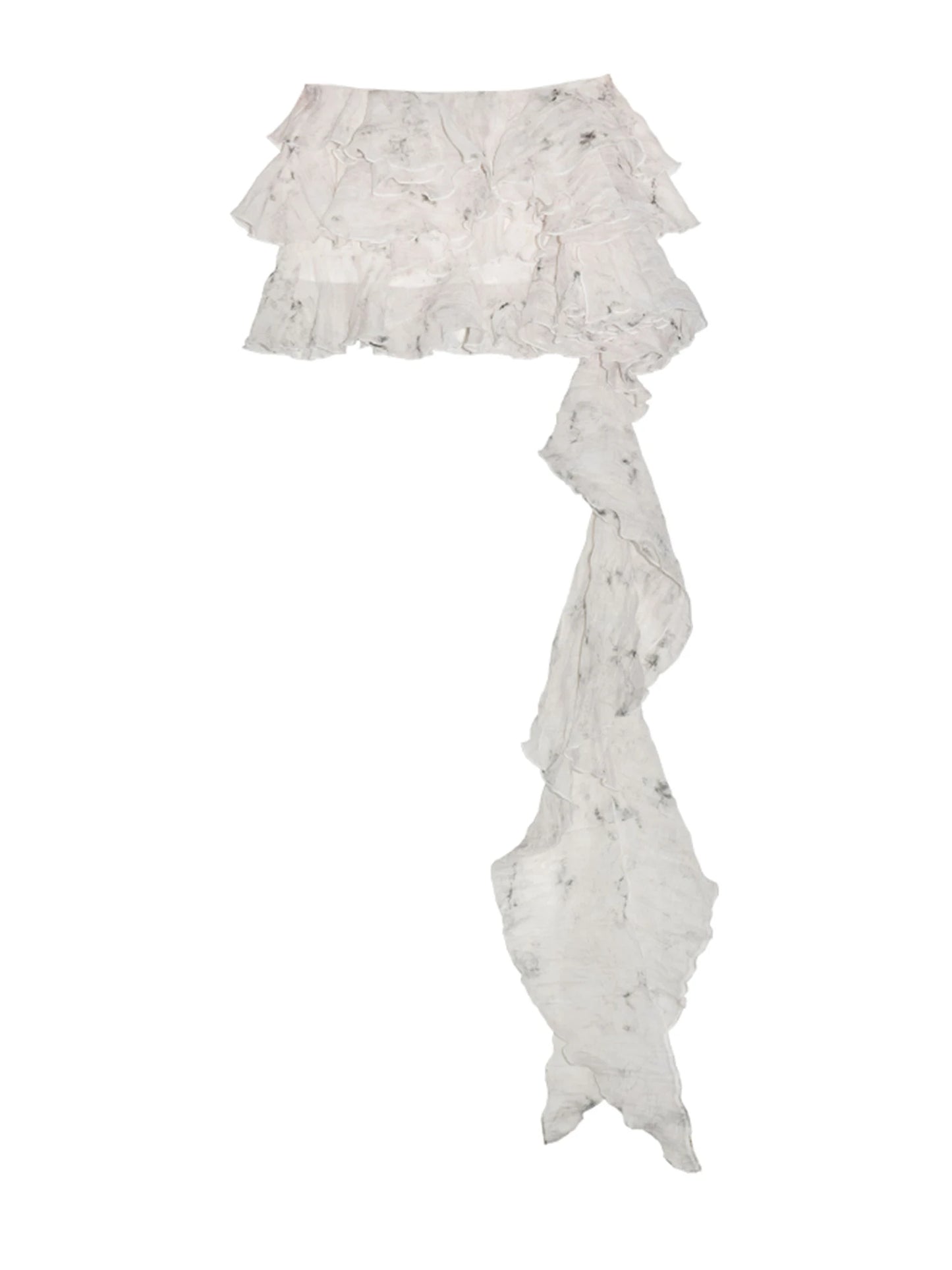 AX Beige Printed Skirt