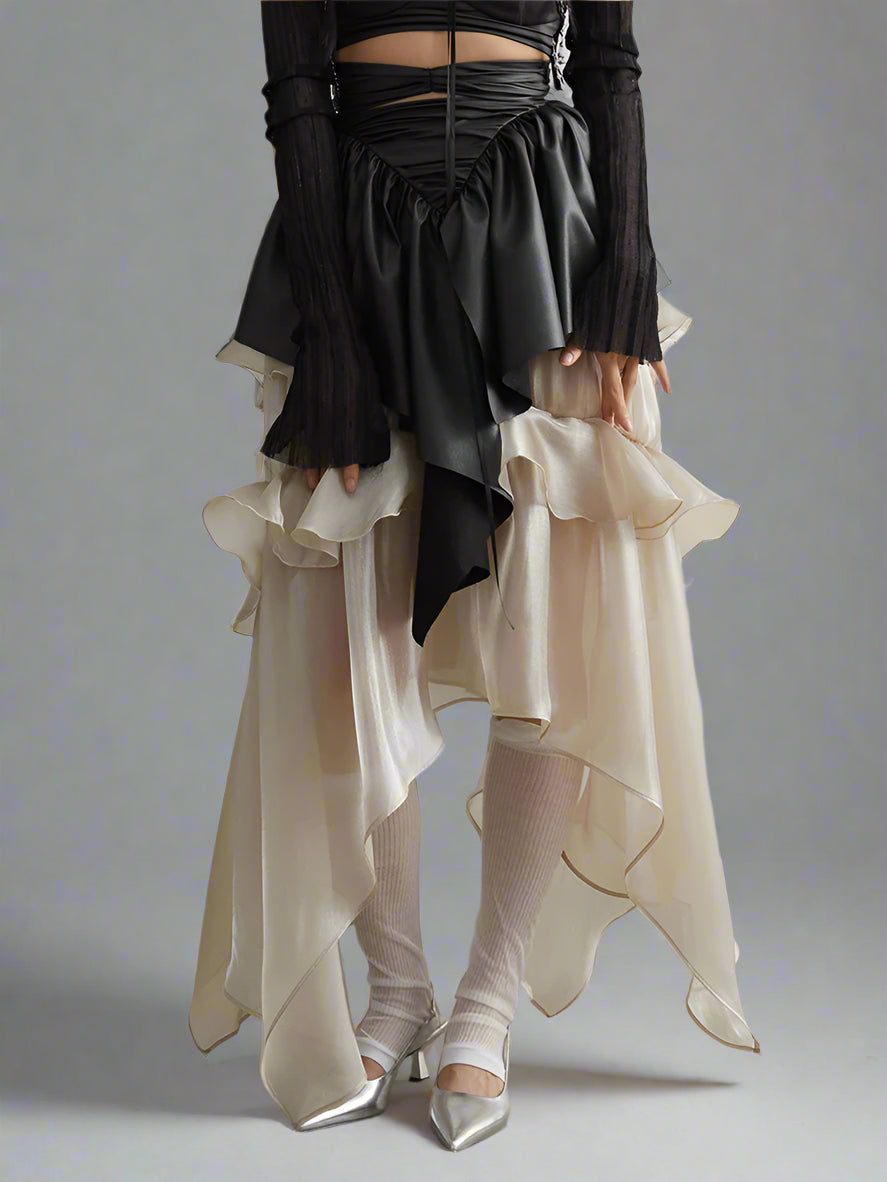 Champagne Glossy Skirt