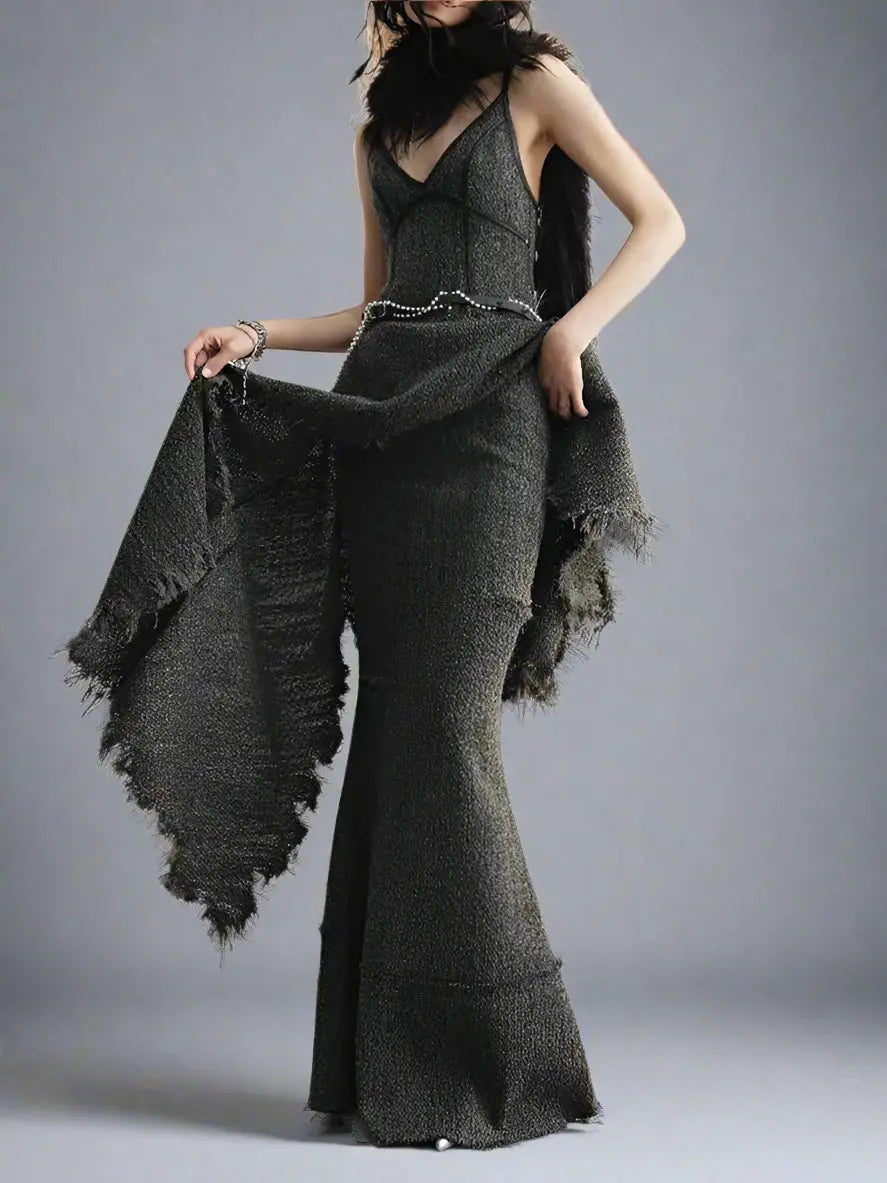 Solo Wool Dress Blue Moon Fashion House