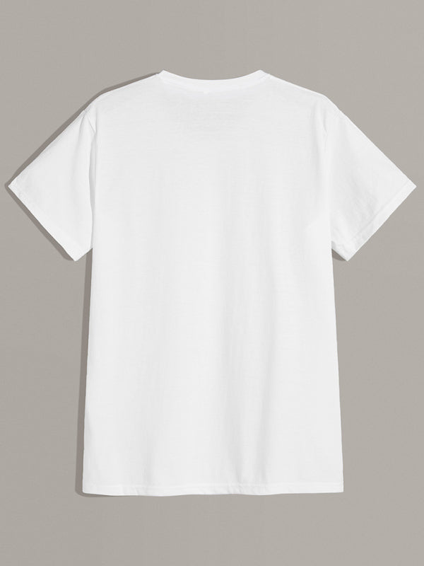 Men's Knitted Casual Short-Sleeved T-shirt