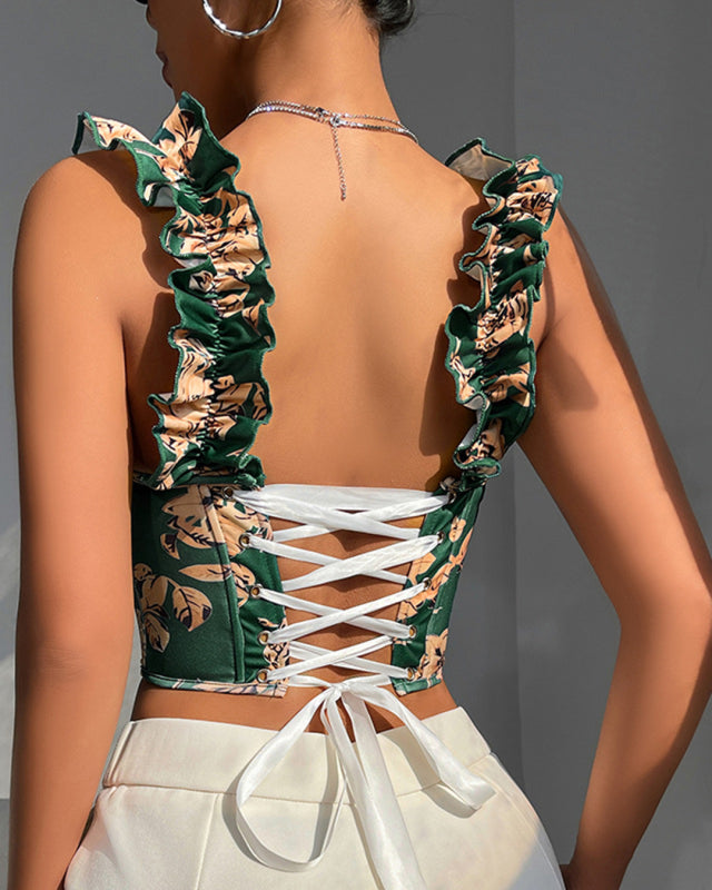 New V-neck Fishbone Slimming Top