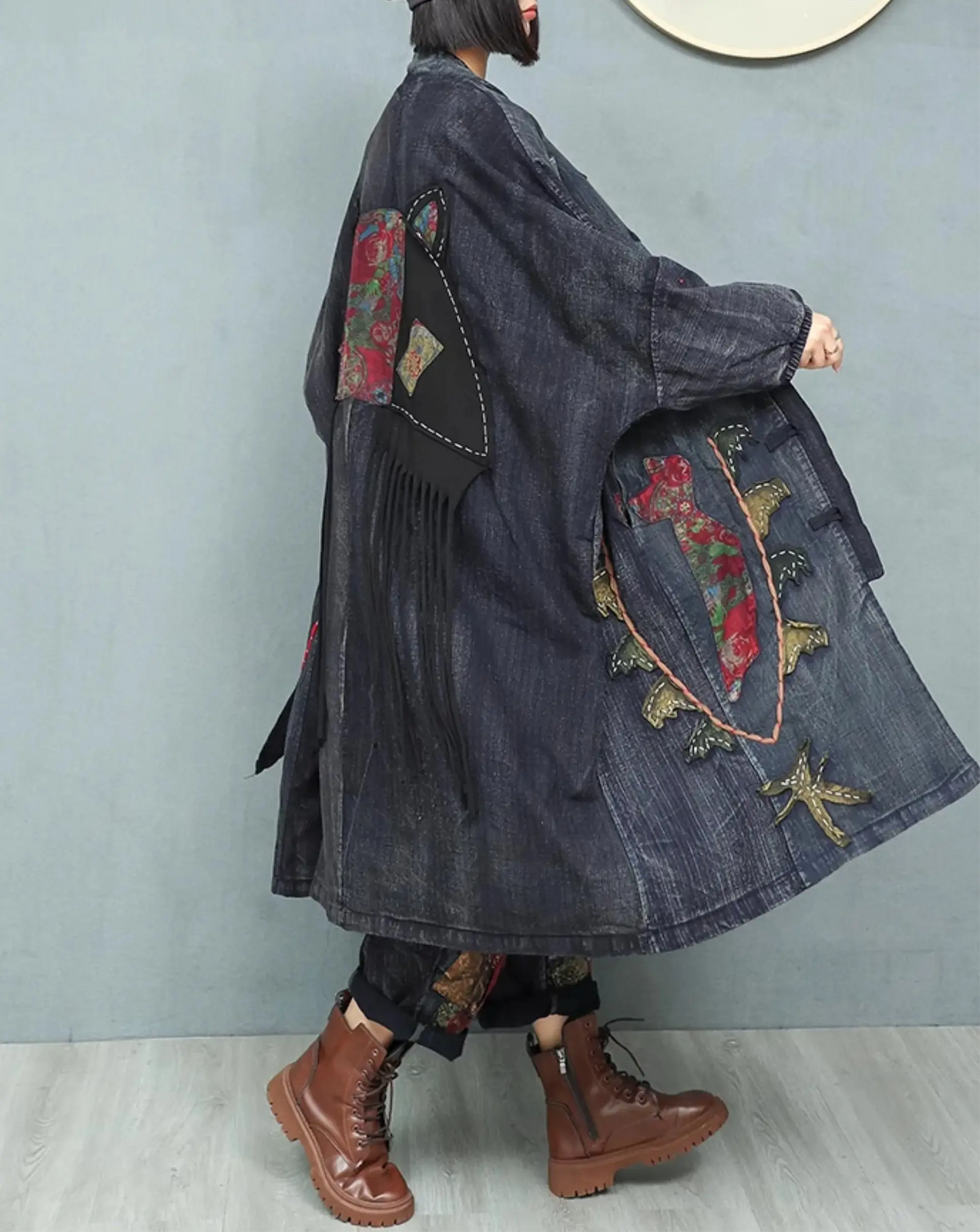 Blue Moon Fashion Windbreaker Denim Coat Blue Moon Fashion House